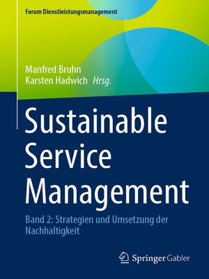 cover image of Sustainable Service Management